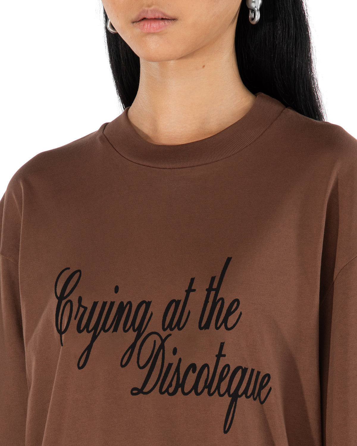 Crying@Disco T-Shirt | Blowhammer, color_brown